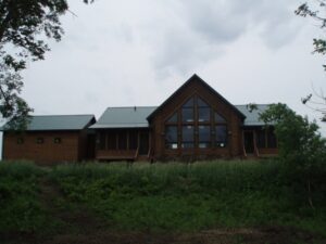 Whispering Pines projects log home exterior large pine accents