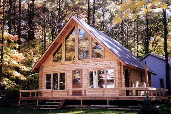 Example of Wilson 3A style log home